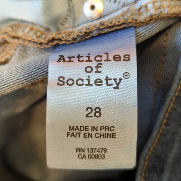 Articles of Society Kate Skinny Crop, Helsing, 28, NWT - Picture 7 of 8